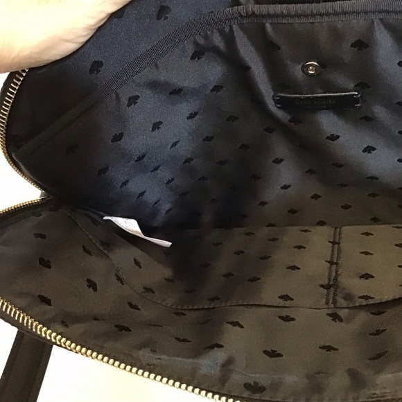 Kate Spade Dawn Laptop Bag Zipper Closure Crossbody Strap Black Logo Retail $319 - Picture 10 of 11